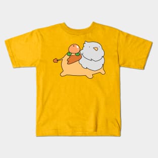 Orange Fruit Griffin Kids T-Shirt